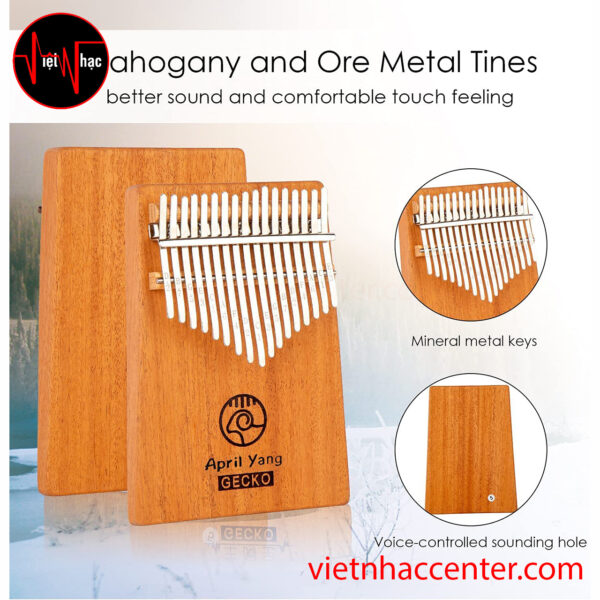 Đàn Kalimba 17 Phím Gecko K17GY Gỗ Mahogany