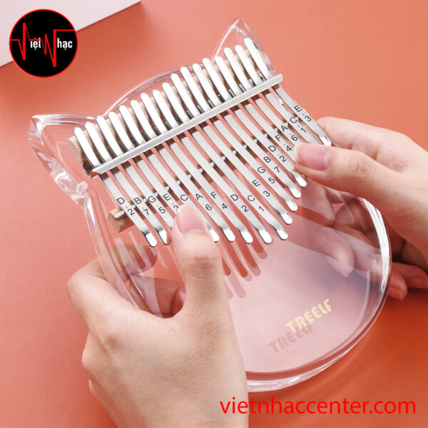 Đàn Kalimba Trong Suốt 17 Phím Cầu Vồng TREELF TF-17CRB