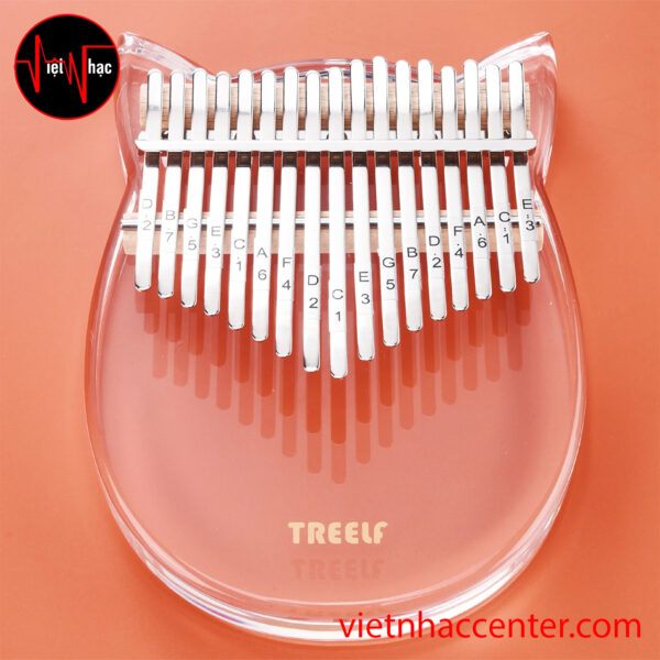 Đàn Kalimba Trong Suốt 17 Phím Cầu Vồng TREELF TF-17CRB