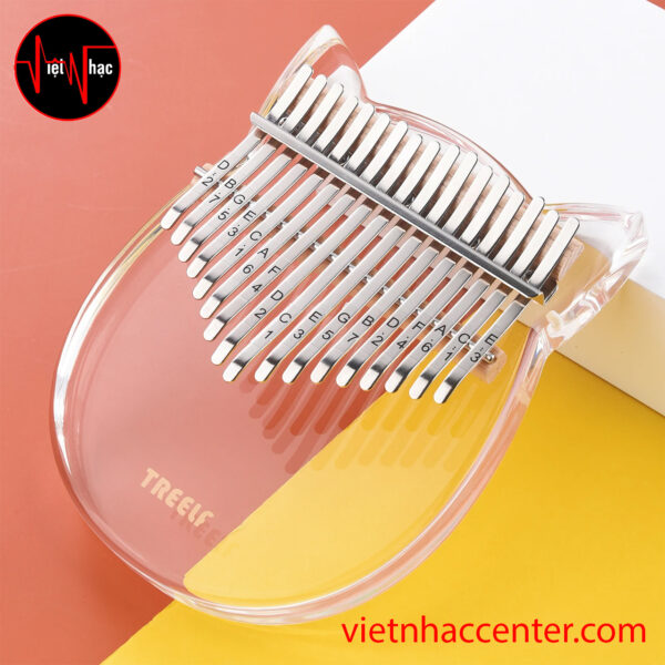 Đàn Kalimba Trong Suốt 17 Phím Cầu Vồng TREELF TF-17CRB