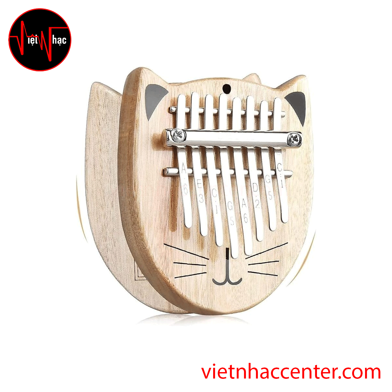 Đàn Kalimba 8 Phím Gecko K8Mini-Cat Solid Camphorwood - Ảnh 3