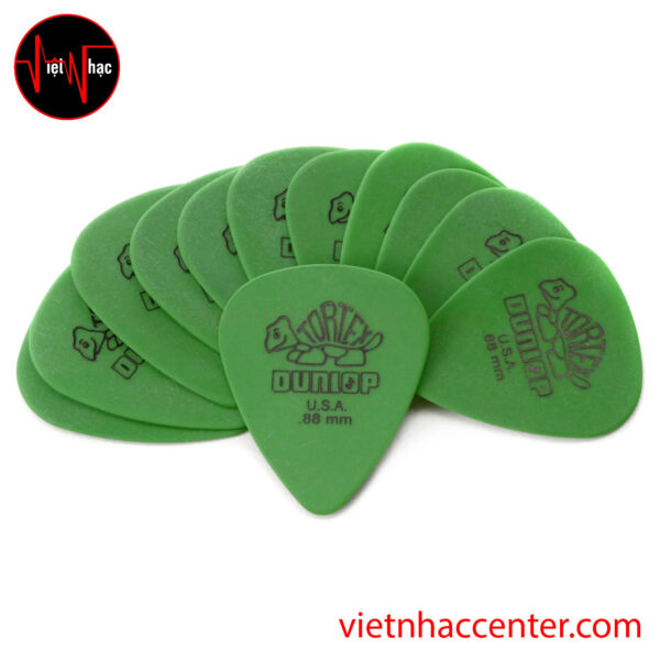 Bộ Phím Gảy Guitar Dunlop Tortex Standard .88mm Green (12 Phím)