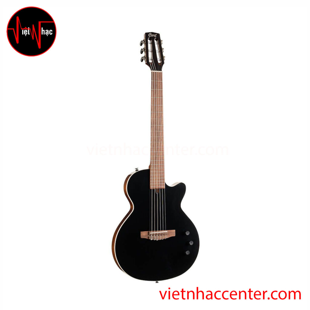 Guitar Điện Silent Cort Sunset Nylectric II Black