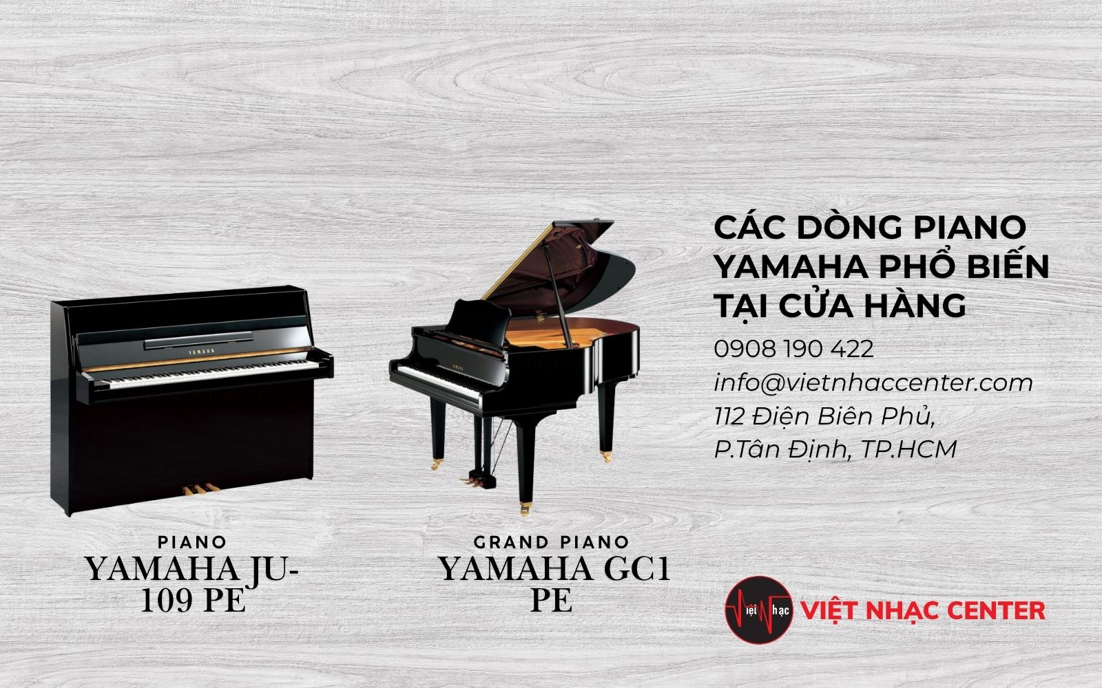 Cửa hàng bán Piano YAMAHA chính hãng - Vietnhac Center