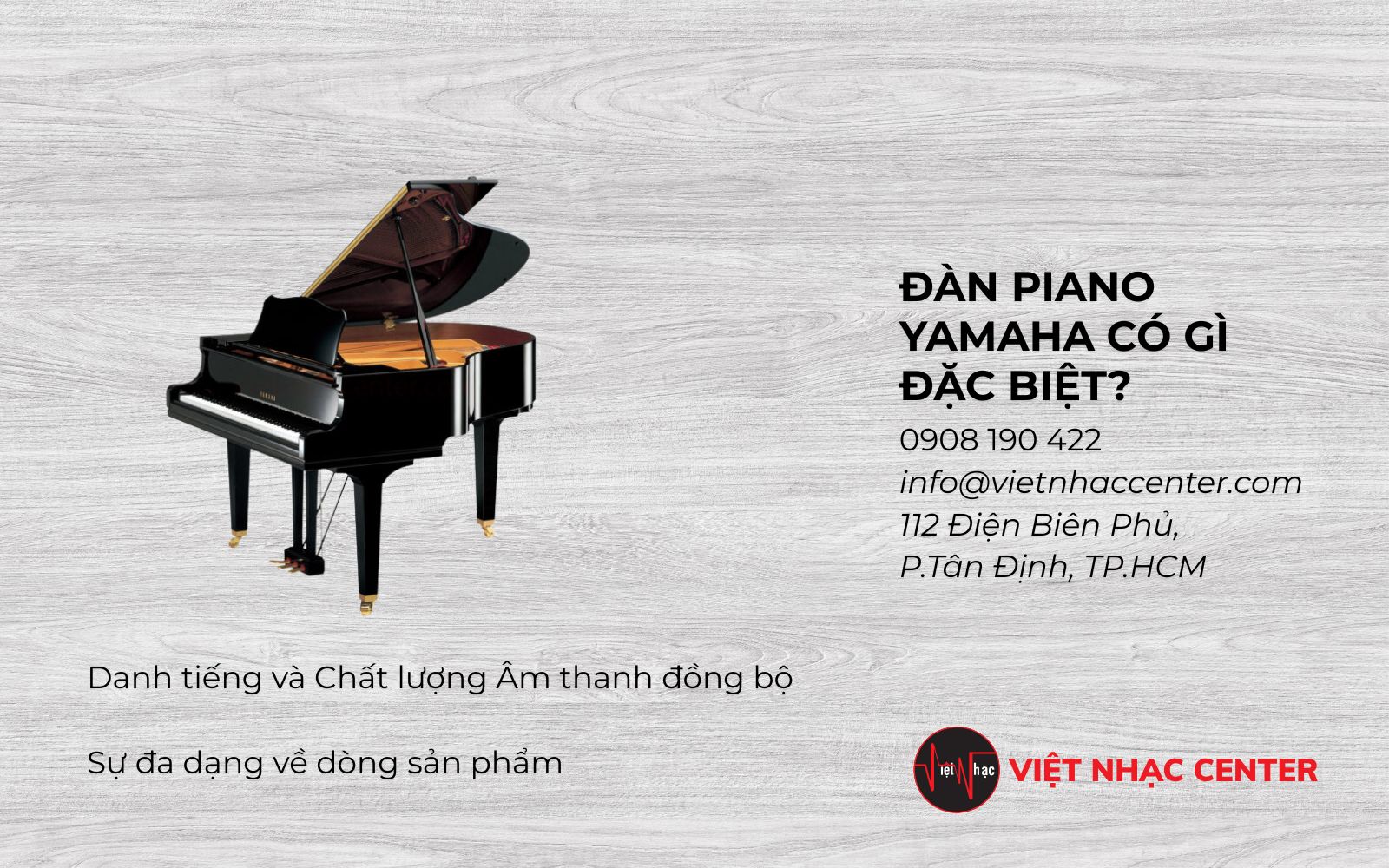 Cửa hàng bán Piano YAMAHA chính hãng - Vietnhac Center