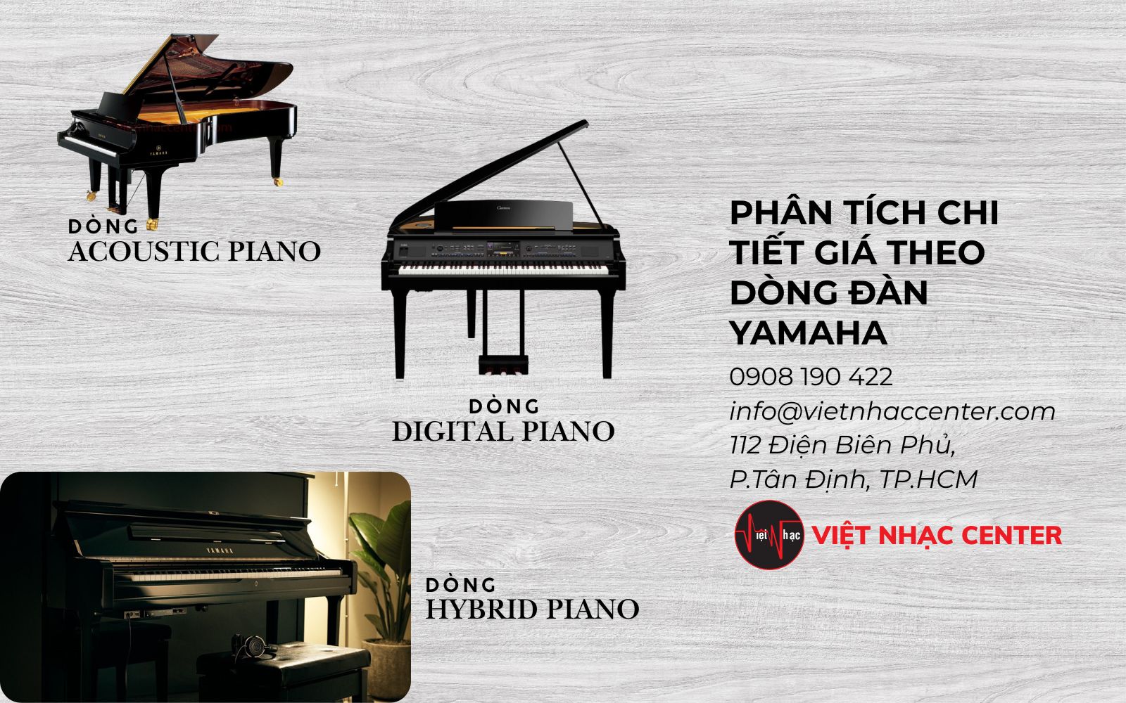 gia theo dong dan yamaha Giá Đàn Piano Yamaha: Đàn Cơ Đến Đàn Điện Và Các Yếu Tố Chọn Loại Phù Hợp