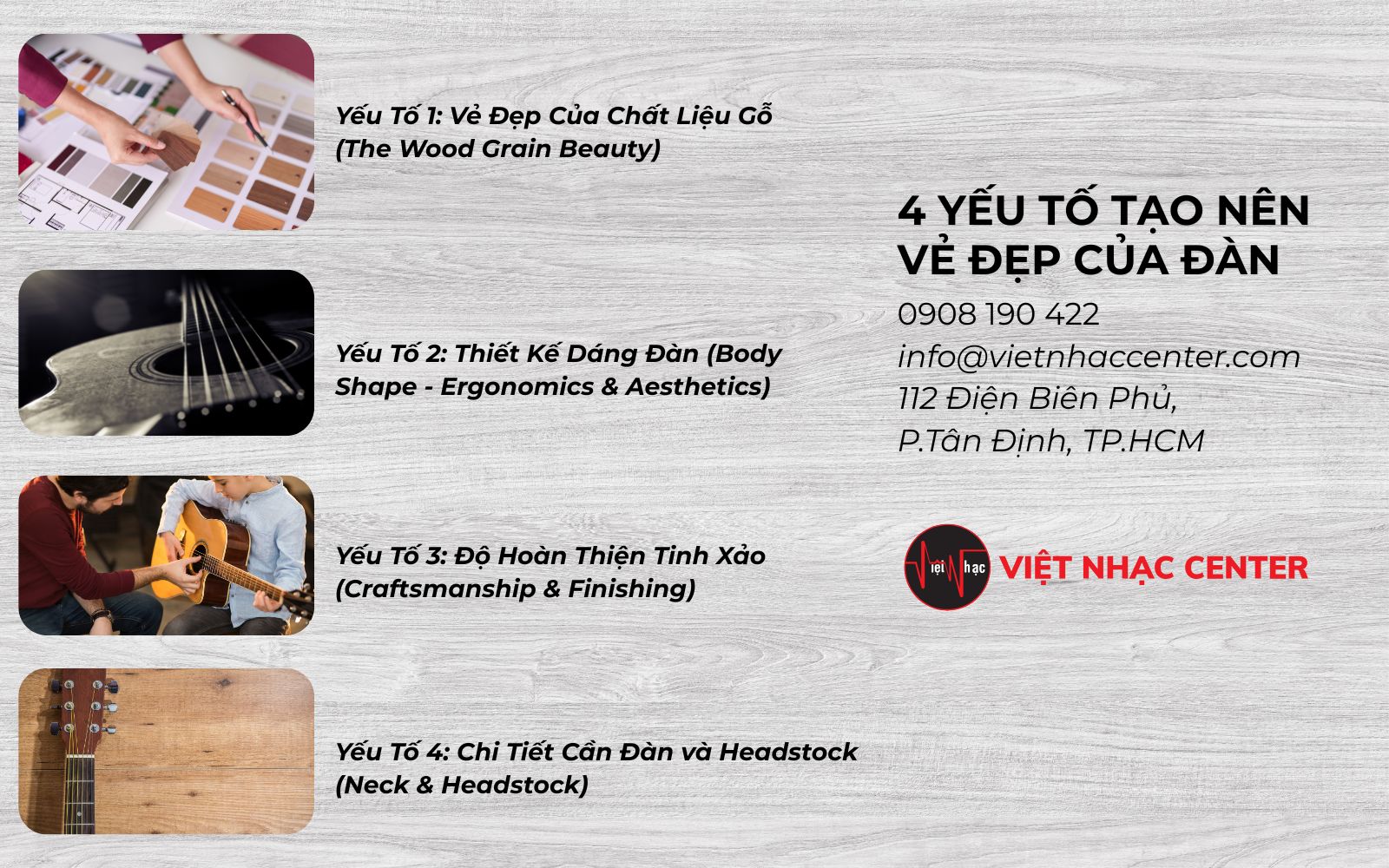 Guitar Acoustic Đẹp - 5 Yếu Tố Làm Nên Vẻ Hoàn Hảo và Các Mẫu Đàn Hot Nhất