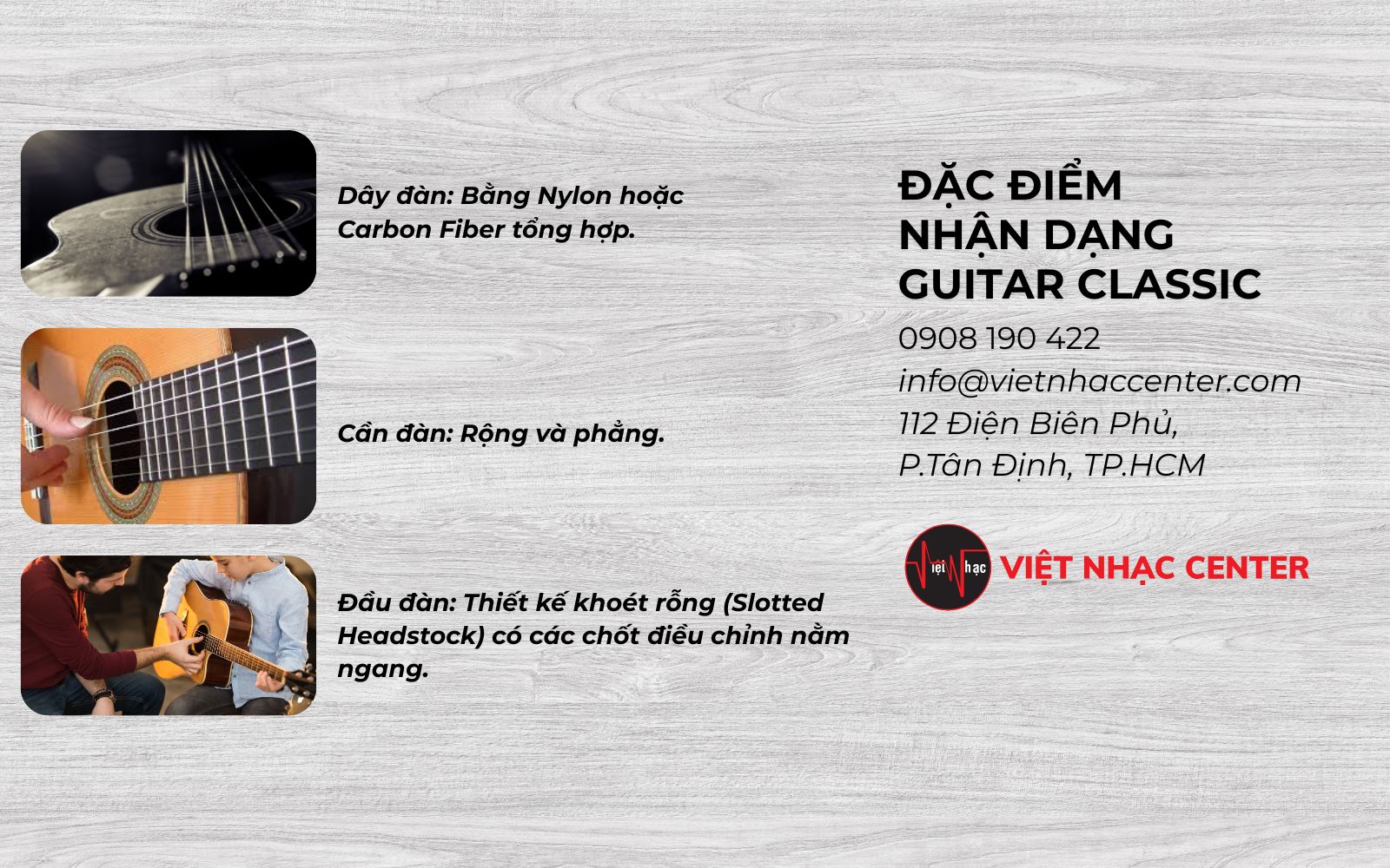 dac diem nhan dang guitar classic Guitar Classic - Nhạc Cụ Lãng Mạn và Cổ Điển