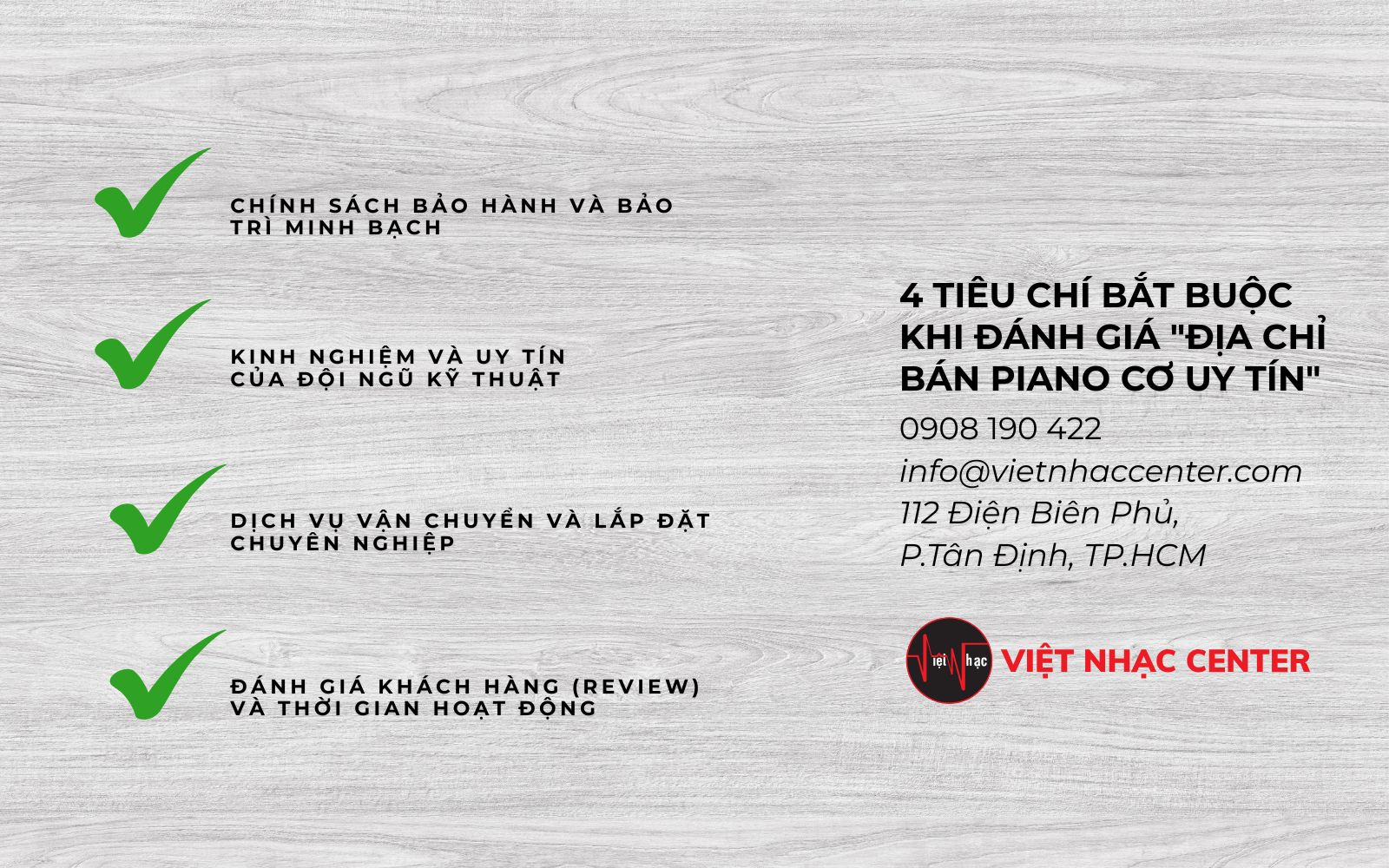 4 tieu chi bat buoc khi danh gia dia chi ban piano co uy tin Mua Piano Cơ Ở Đâu: Hướng Dẫn Địa Chỉ Bán Piano Cơ Uy Tín Nhất