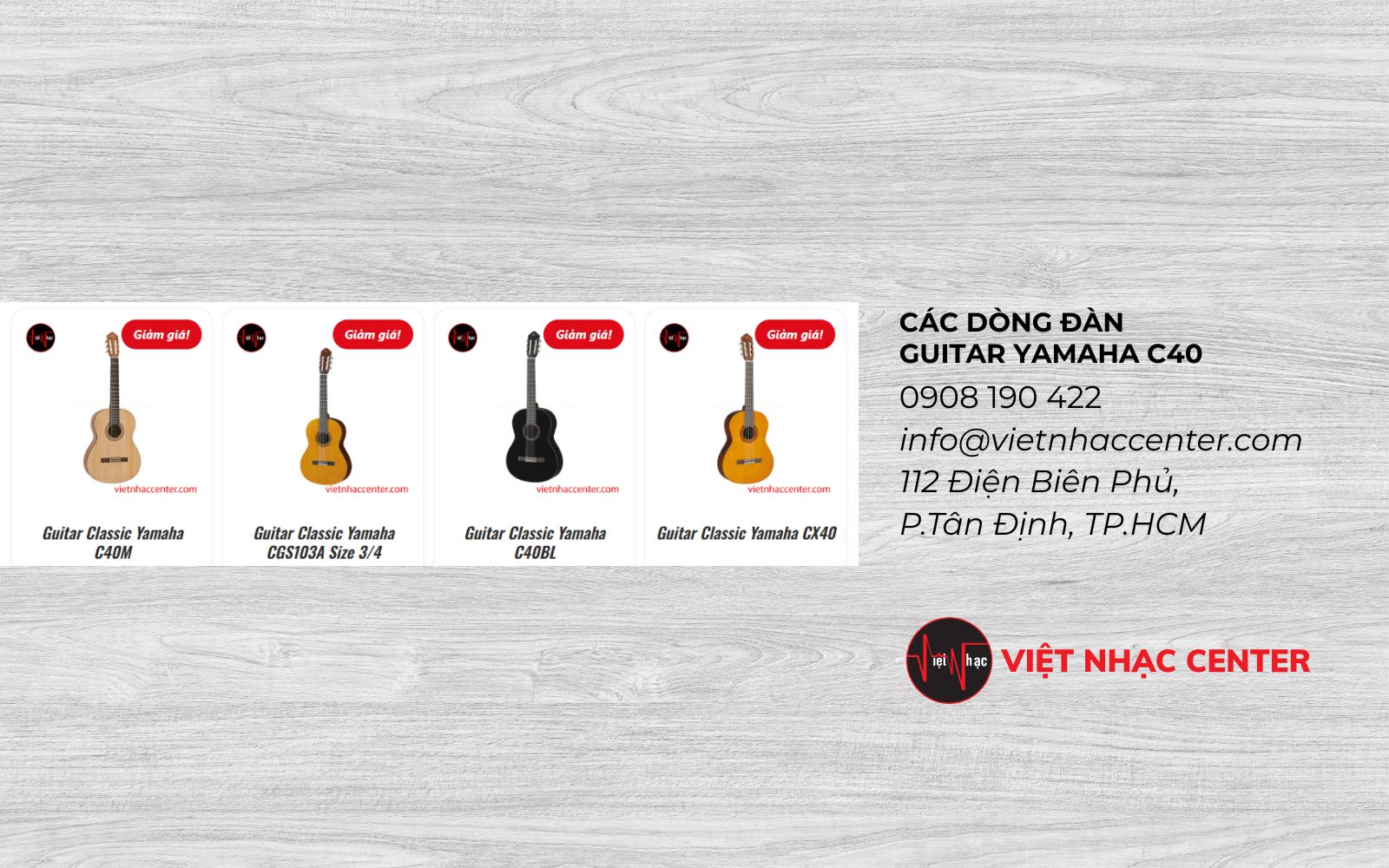 cac dong dan guitar yamaha c40