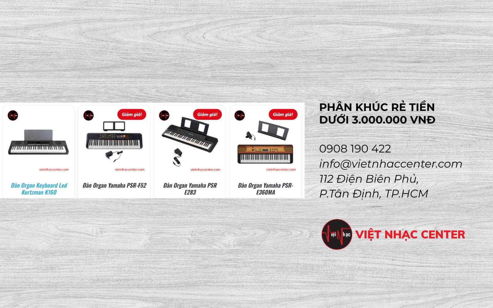 gia dan organ phan khuc re tien