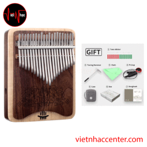 Đàn Kalimba 2 Tầng 21 Phím Hluru KZ21 BlackWalnut Có Pickup