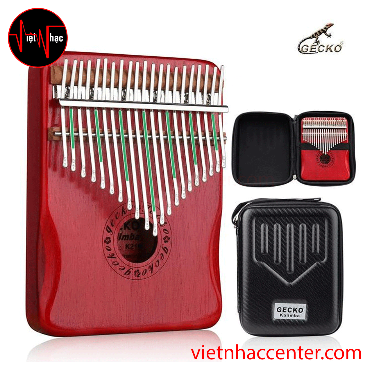 Đàn Kalimba 21 Phím Gecko K21MR Slim Key Solid Okoume Hollow