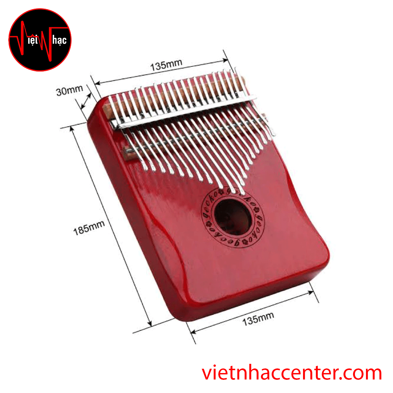 Đàn Kalimba 21 Phím Gecko K21MR Slim Key Solid Okoume Hollow - Ảnh 2