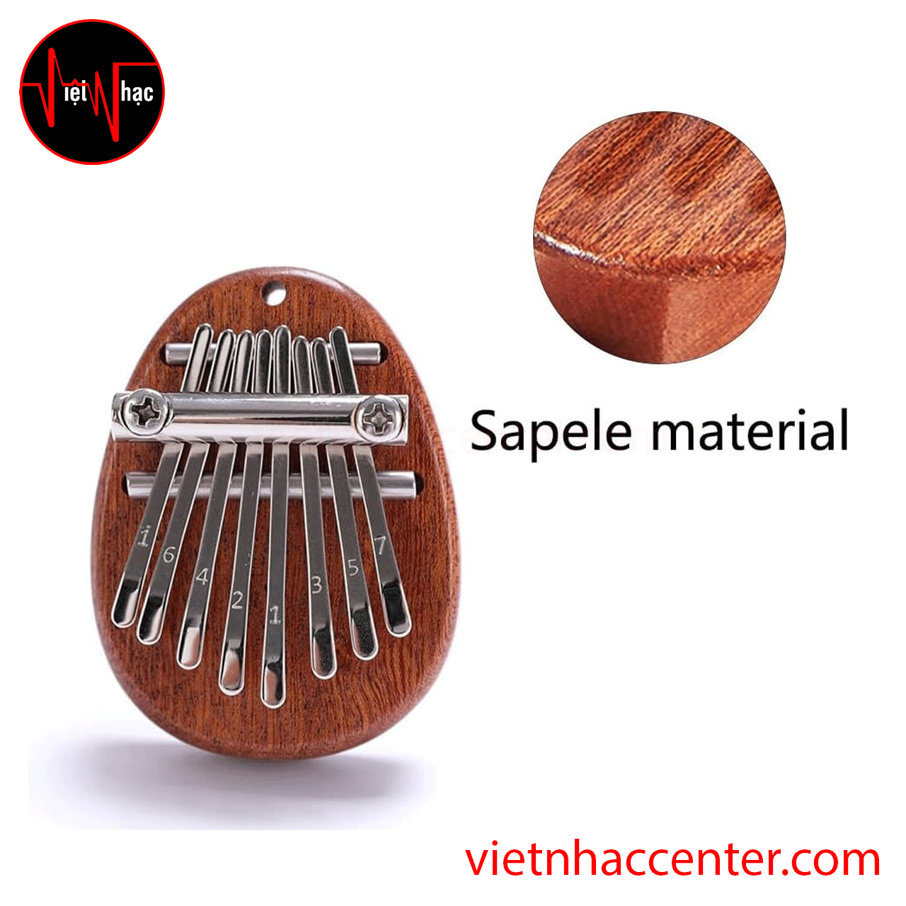 Đàn & Móc Khóa Kalimba 8 Phím Mini8 Sapale - Ảnh 4