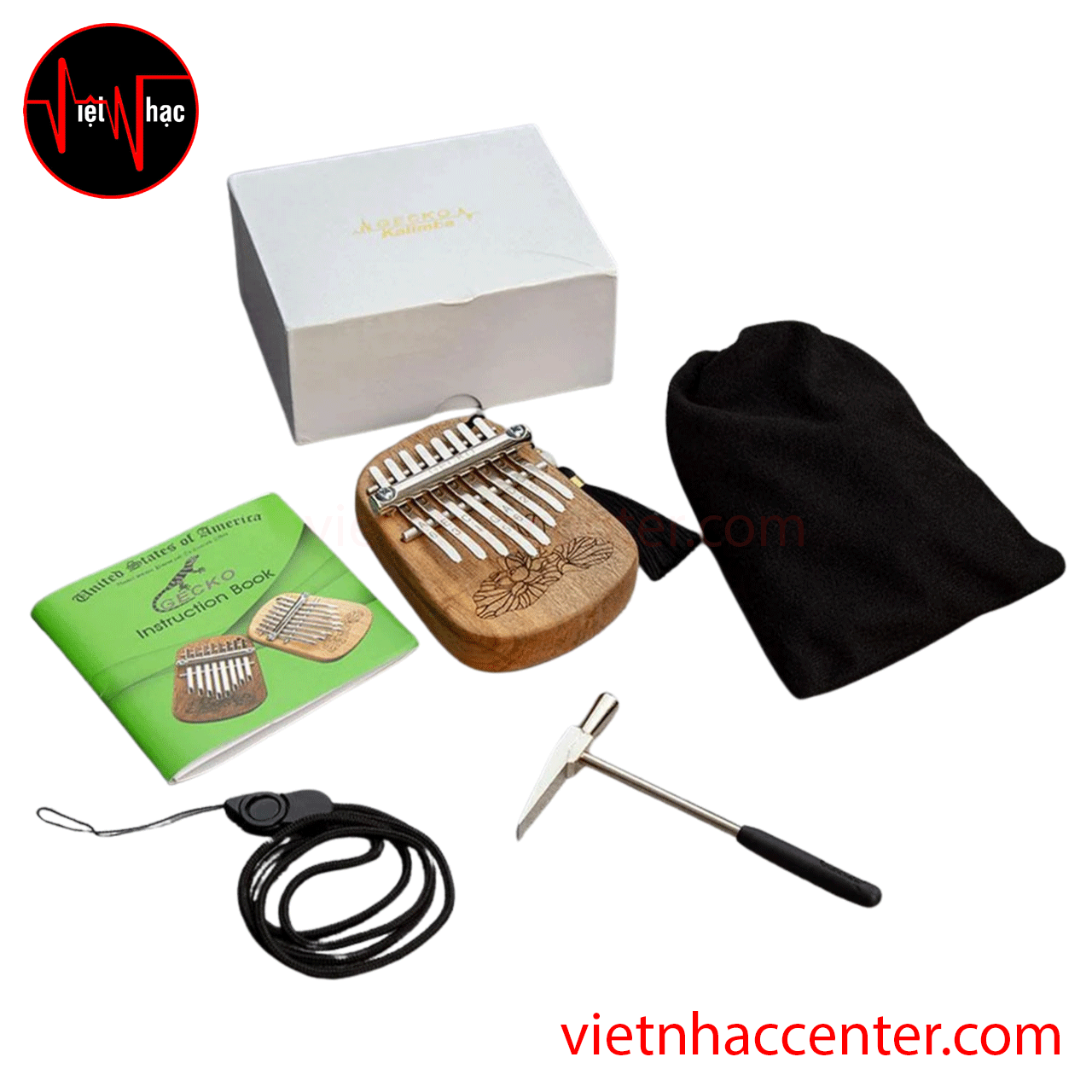 Đàn Kalimba 8 Phím Gecko K-8CA Solid Camphorwood