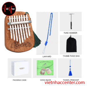 Đàn Kalimba 8 Phím Gecko K-8CM Solid Mahogany