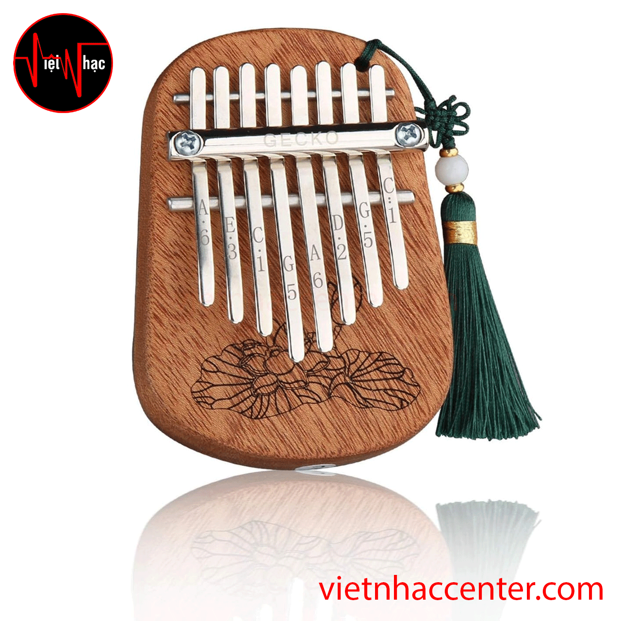 Đàn Kalimba 8 Phím Gecko K-8CM Solid Mahogany - Ảnh 2
