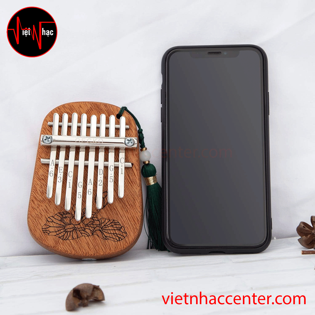 Đàn Kalimba 8 Phím Gecko K-8CM Solid Mahogany - Ảnh 6