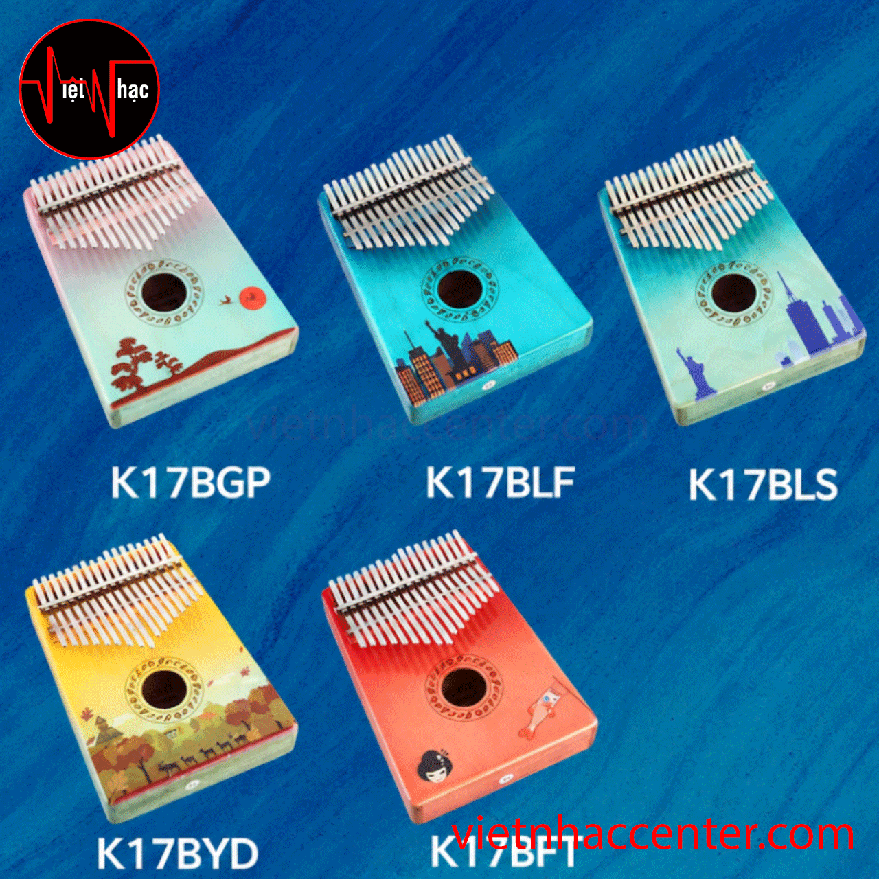Đàn Kalimba 17 Phím Gecko K17BLF Birch Wood Hollow - Ảnh 2
