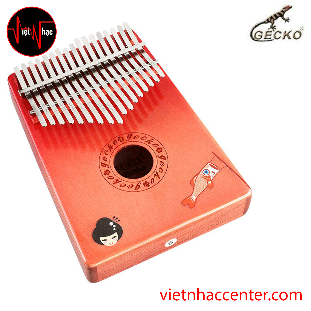 Đàn Kalimba 17 Phím Gecko K17BFT Birch Wood Hollow