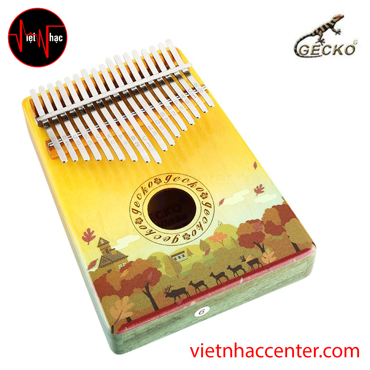 Đàn Kalimba 17 Phím Gecko K17BYD Birch Wood Hollow