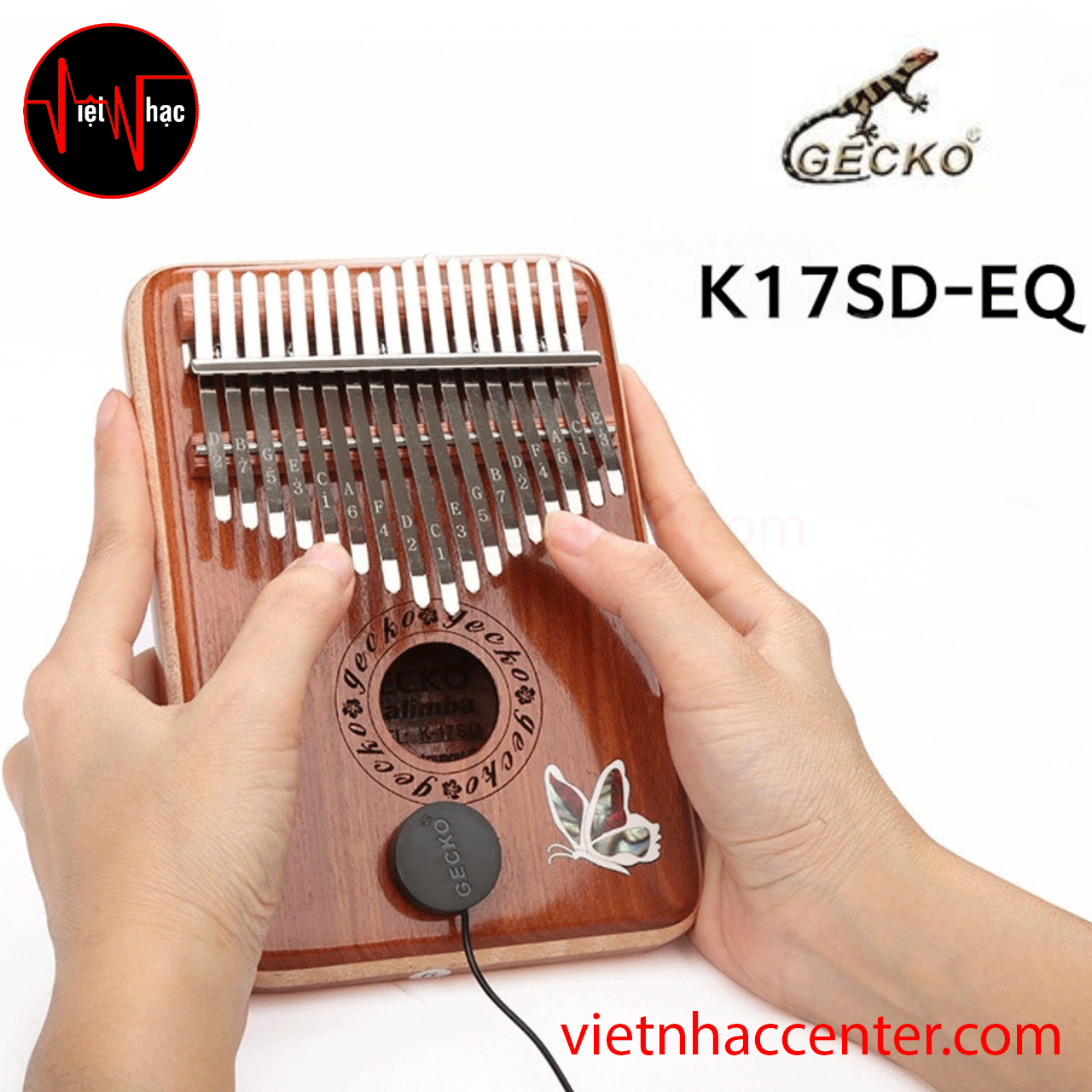 Đàn Kalimba Sẵn EQ Gecko 17 Phím K17SDEQ